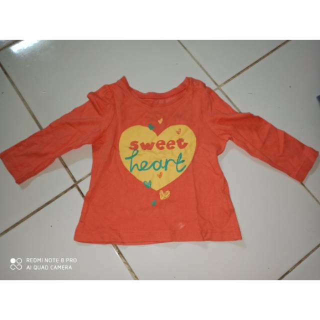 Preloved baby mothercare tee baby