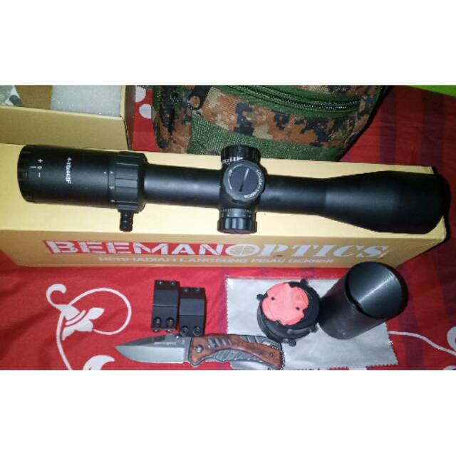 PRELOVED -- Telescope Beeman Optics 4-16x44SF HK Reticle