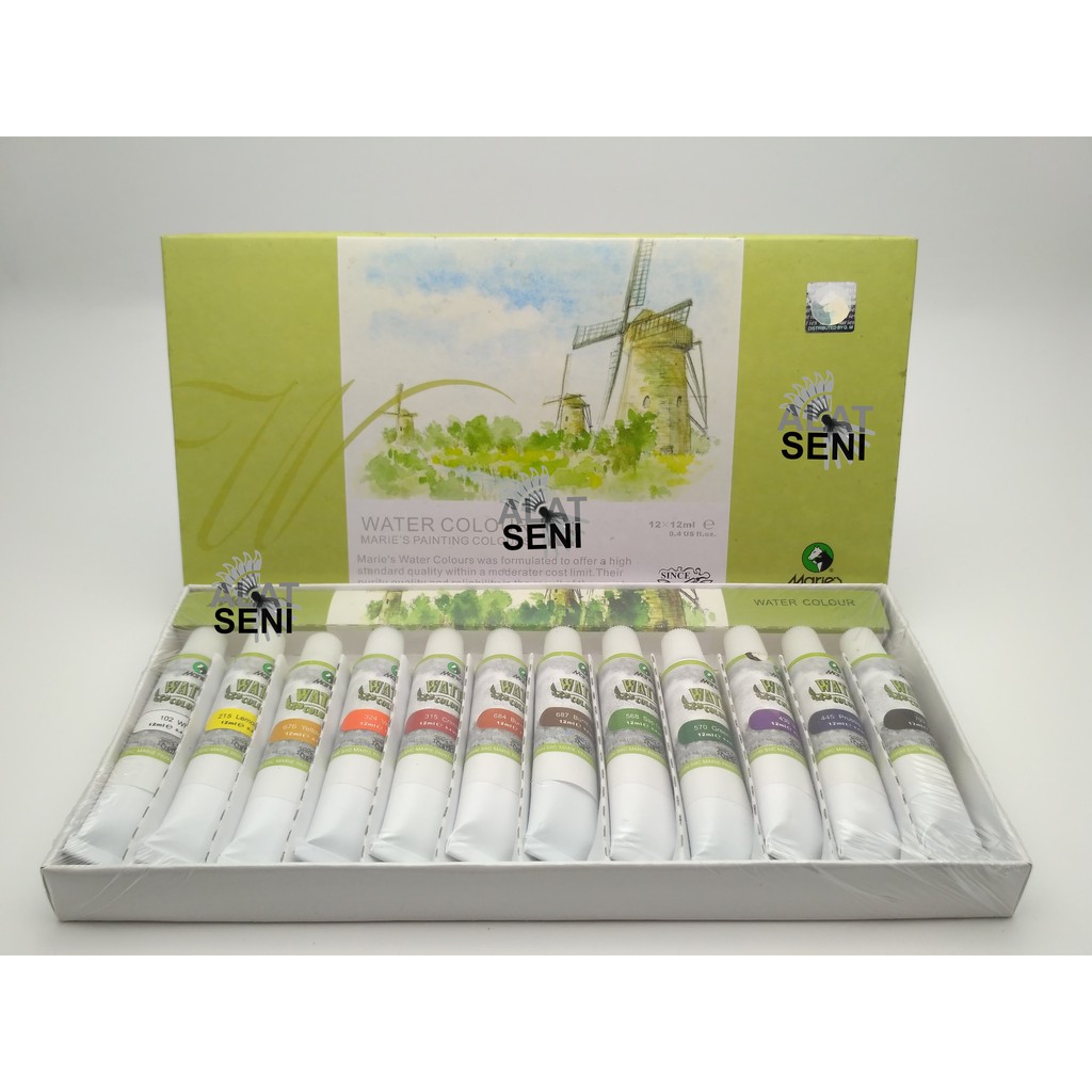 

Maries Water Colour 12 Warna / Maries Water Colour Set 12 (E1336B) / Cat air Maries