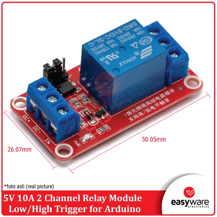 Relay module 5V 1 channel high and low trigger