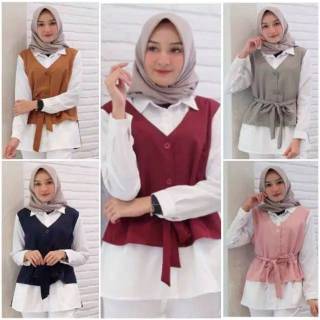 BABEDO BLOUSE SALUR ATASAN WANITA | BLUS BUTIK WANITA