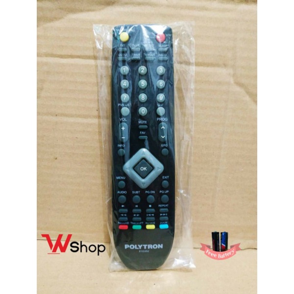 REMOT REMOTE TV LCD LED MEDIA DAN STB  POLYTRON 81G352  ORIGINAL