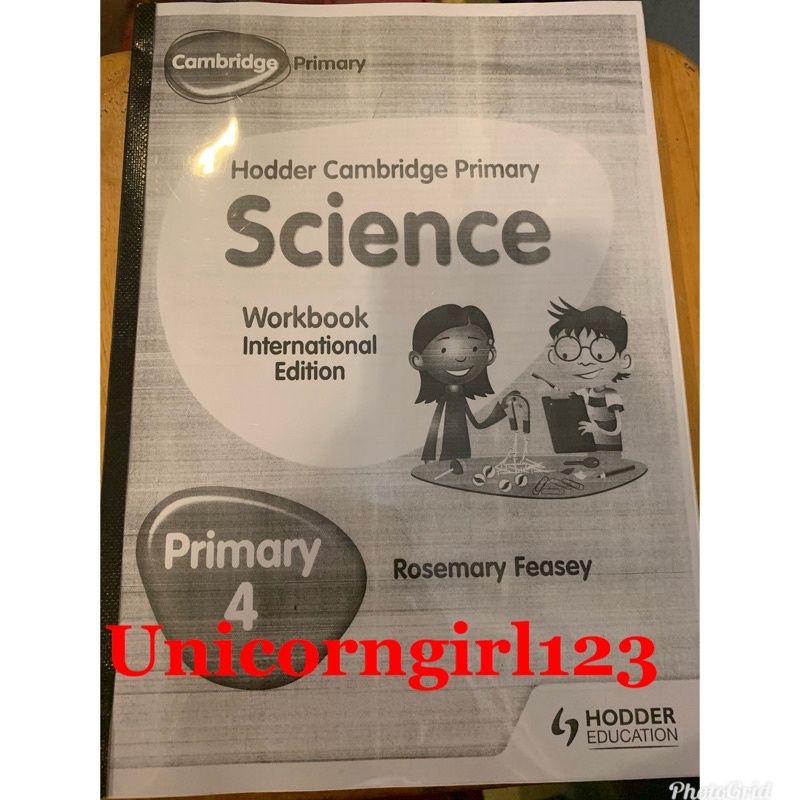 Hodder Cambridge Science Workbook Fotocopy Primary 4