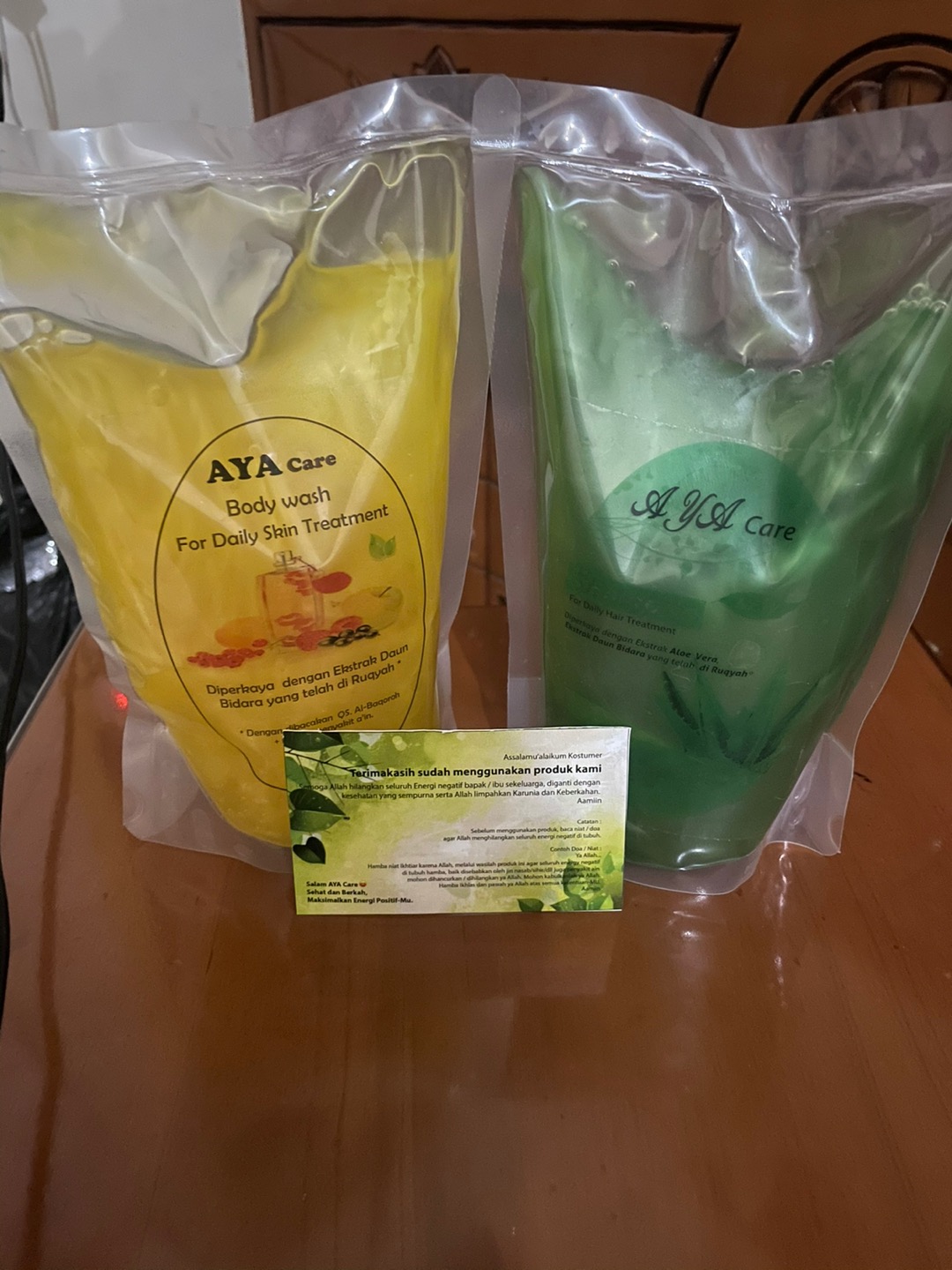 Refill Bodywash Ekstrak Daun Bidara Ruqiyah Albaqarah Kuning 500 Ml