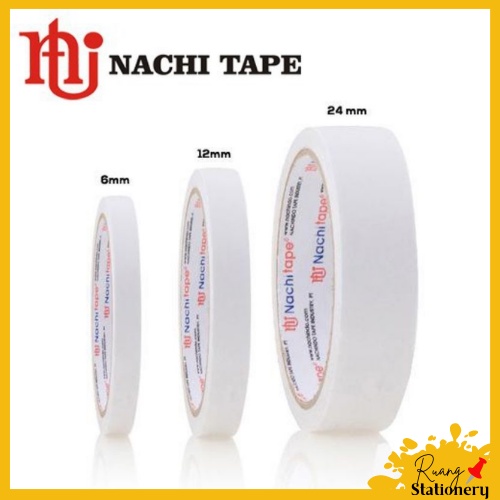 

NACHI Double Tape Putih (12mm/24mm/48mm) Per 1 Pcs