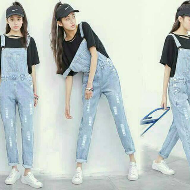 OVERALL RIPPED CELANA  KODOK  CELANA KODOK SOBEK  