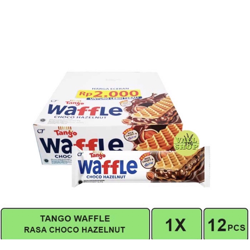 

Tango Waffle CHOCO HAZELNUT 1 box isi 12 x 25 gram ECERAN 2000