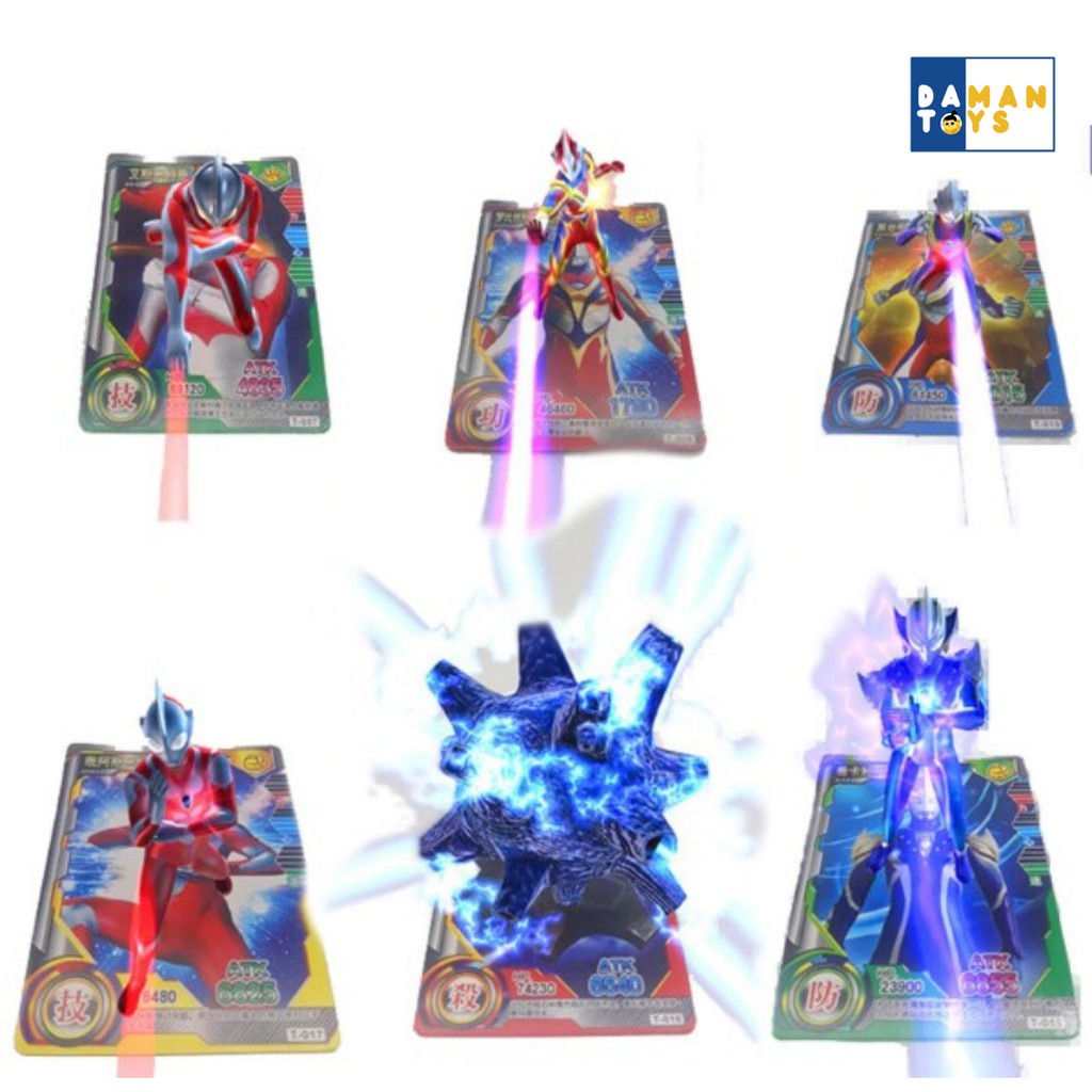 Mainan Kartu Ultraman Scan Fusion Card AR Ultraman Ginga , Ultraman R/B, Ultraman Zero