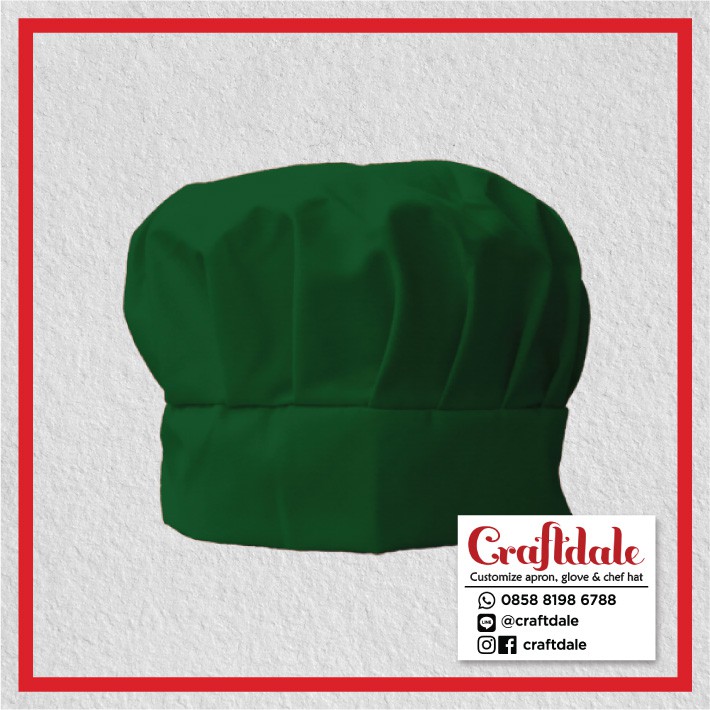 Topi Koki - Hijau Tua