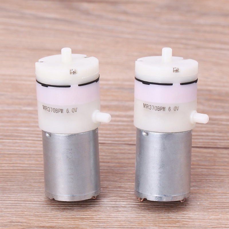 Cre 2pcs Motor Pompa Udara Micro Mini DC 3V-6V 5V 370 Untuk Akuarium