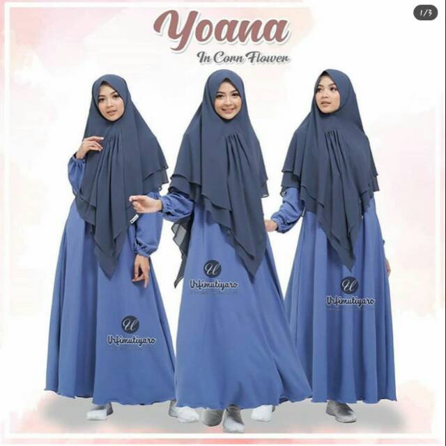 Yoana dress cornflower
