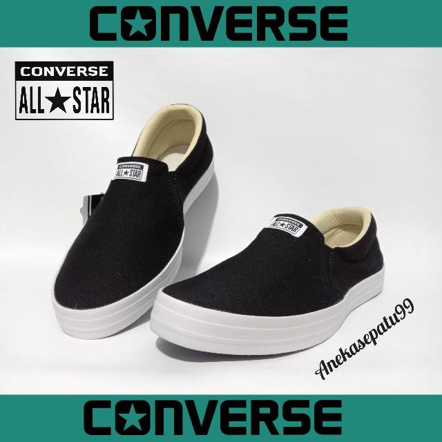 SEPATU PRIA WANITA CONVERSE SLIP ON KASUAL UNISEX / SEPATU KULIAH SEKOLAH PROMO / SEPATU COWOK CEWEK SELOP TANPA TALI COUPLE