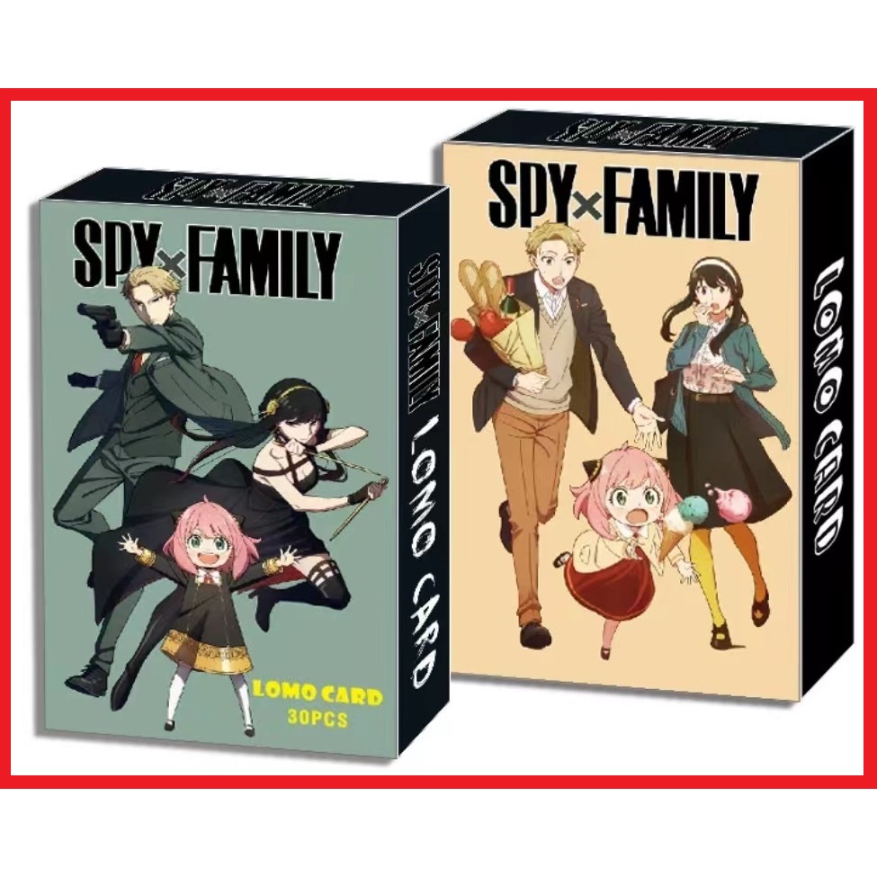 SXF008 – Lomo card kartu koleksi Spy x Family Anya Anime Cosplay Jepang