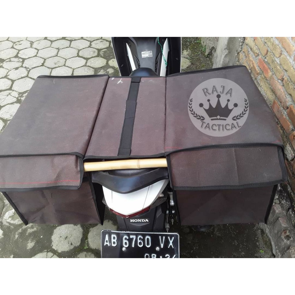 Tas Keranjang Motor Terpal Kuat Anti Air