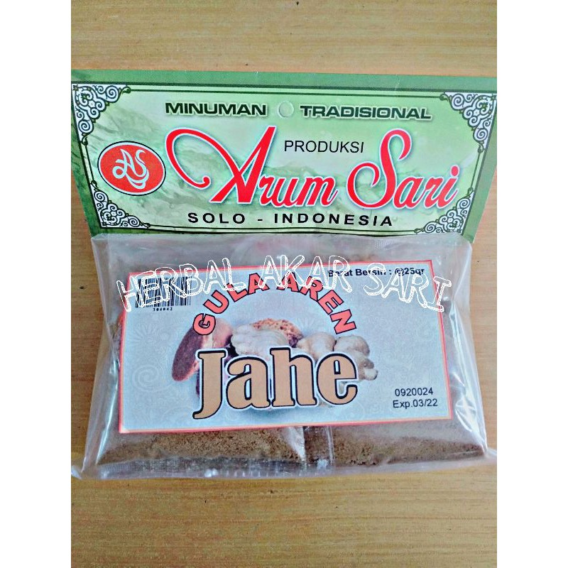 

Akar Sari - Jahe Gula Aren Tradisional Instan (1 pack isi 10 bungkus)