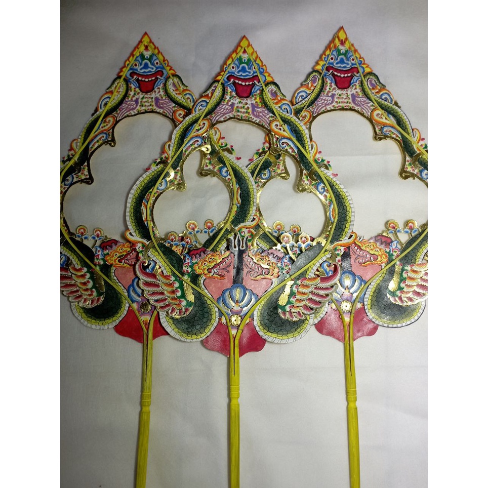 WAYANG Kulit Sapi Asli Gunungan Bolong/Gunungan Kayon Ukuran 60cm Standar Dalang