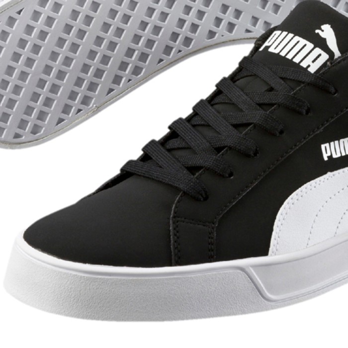 PUMA SMASH VULC BLACK WHITE-35962209 - 6.5