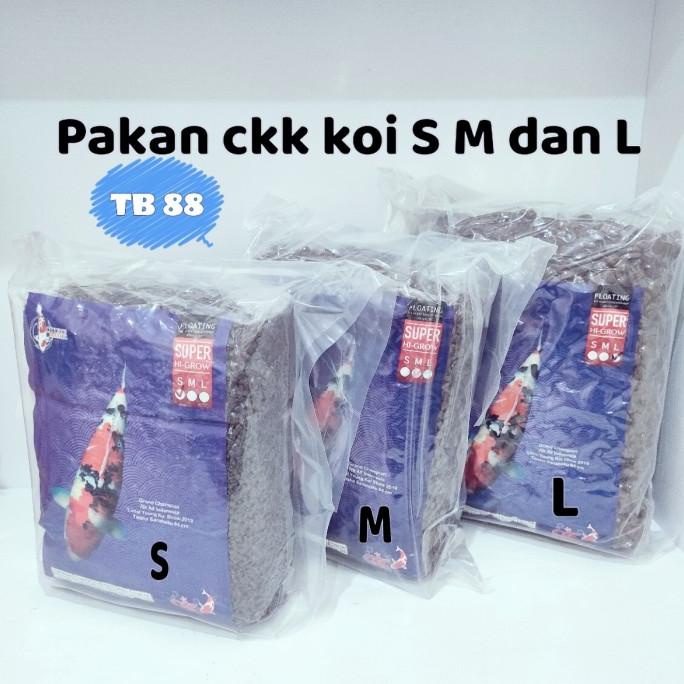 pakan koi ckk koi food super hi growth isi 2 kg size M bagus.