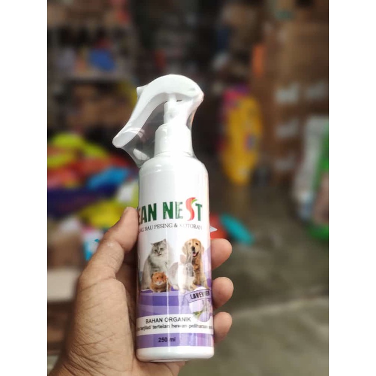 Clean Nest 250ml / Spray Penghilang Bau Kotoran Hewan