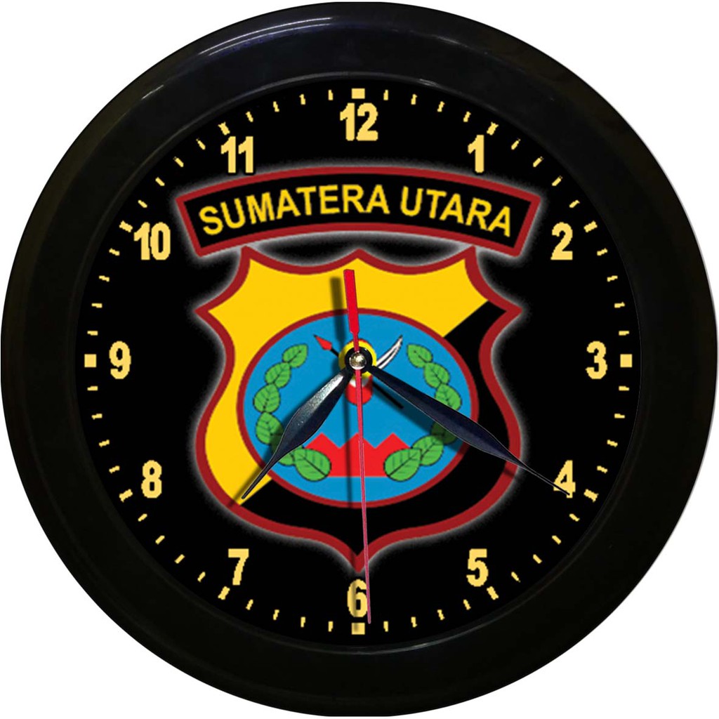 JAM DINDING POLDA SUMATRA UTARA  (DIAMETER 30 CM)