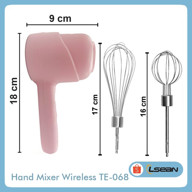 HAND MIXER WIRELESS |BLENDER TANGAN PENGOCOK TELUR ELEKTRIK ORI VIPOO