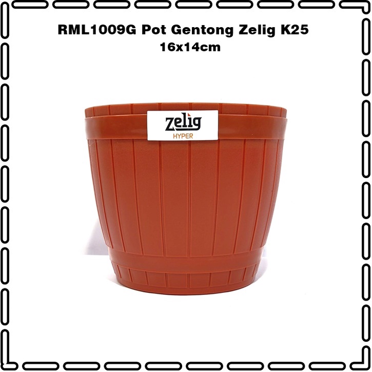 RML1009G Pot Tanaman Gentong/Pot Bulat Zelig K25 Super Tebal
