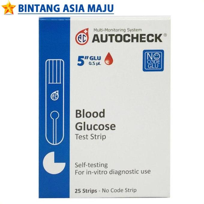 Autocheck Glucose Stik Strip Gula Darah Cek Tes Auto Check Test Refill Termurah