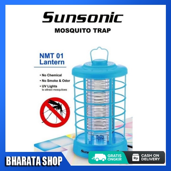 PERANGKAP NYAMUK UV ULTRA VIOLET BEBAS KIMIA MODEL LANTERA LAMPU SUNSONIC NMT 01 BHARATA SHOP