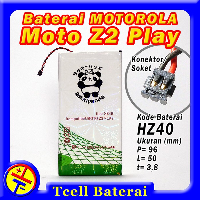 DISKON BATERAI MOTOROLA MOTO Z2 PLAY XT1710 HZ40 RAKKIPANDA BATRE BATERE