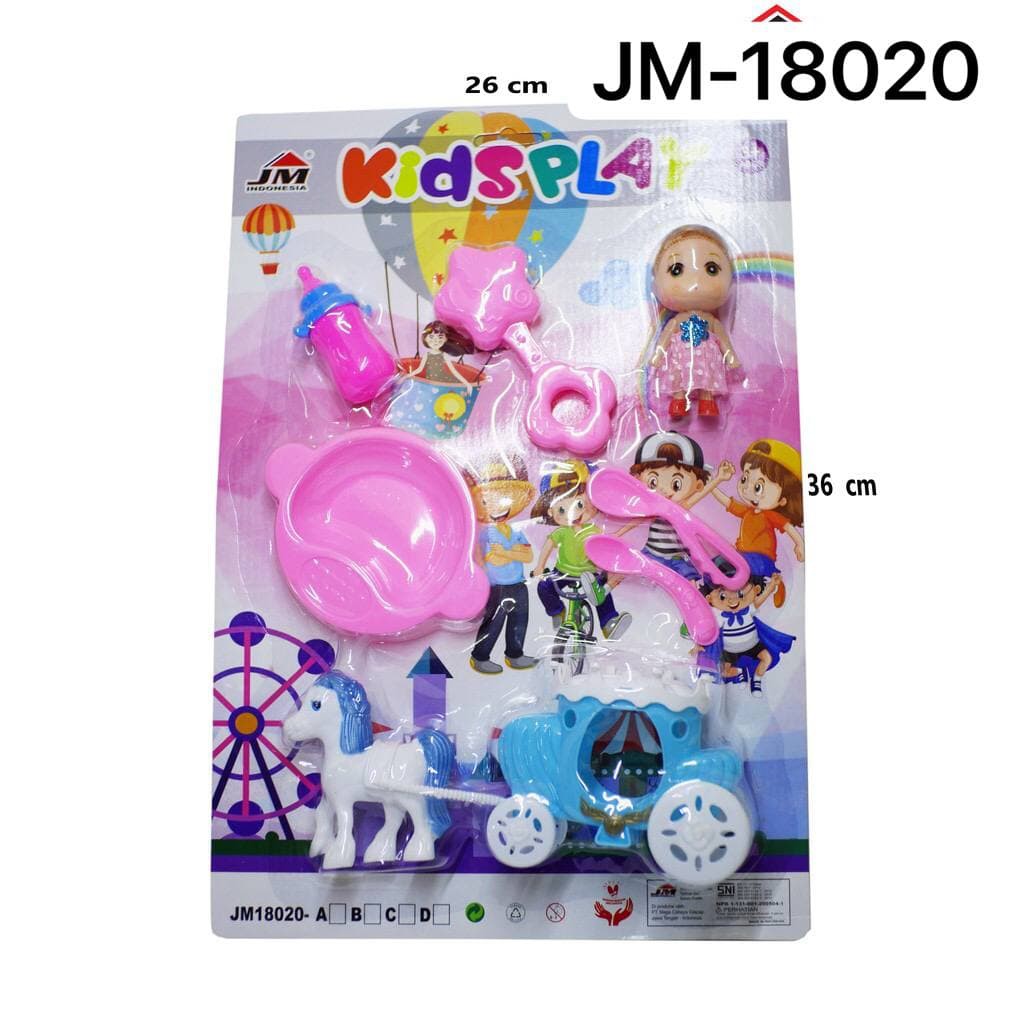 MAINAN ANAK-ANAK CANTIK KERETA CINDERELLA KIDSPLAY JM 18020