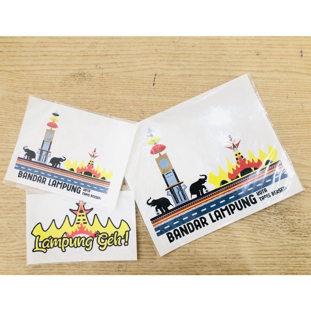 Sticker Lampung | Stiker Glossy | Stiker Cutting