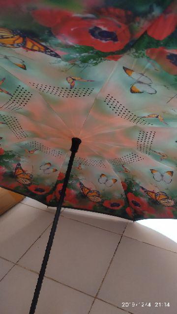 Payung Terbalik Kazbrella Gagang C 2nd Generatio Motif Binatang F715