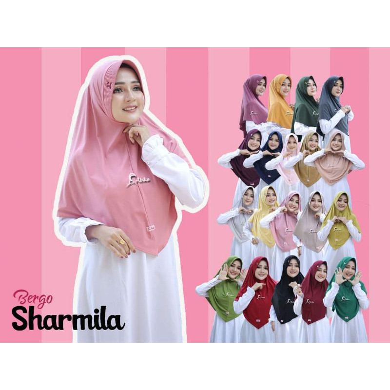 Abika Original Bergo Sharmila Bergo Instant Dewasa Bergo Instan Dewasa