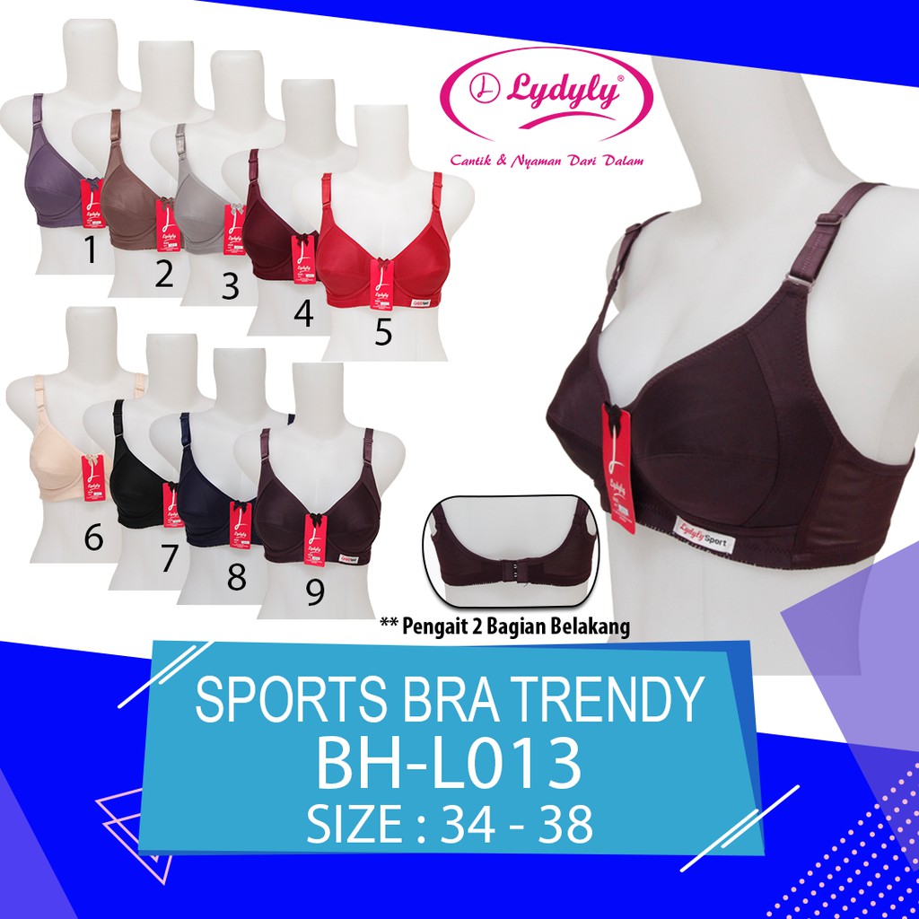 BRA SPORT LYDYLY BERKUALITAS TANPA BUSA DAN TANPA KAWAT BH L013