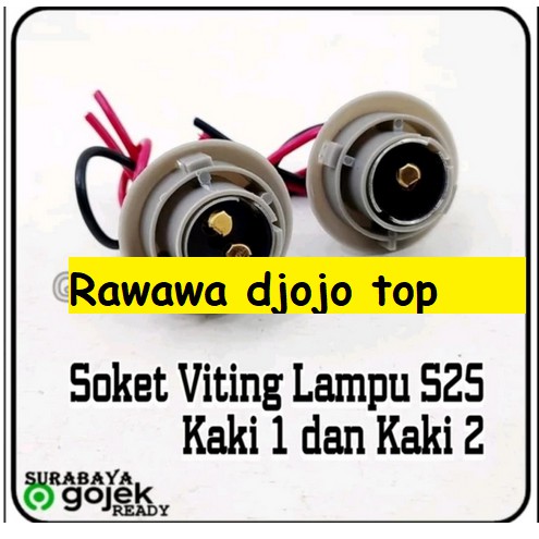 Soket FITTING Viting fiting rumah lampu s25 KAKI 1 2 sein atret rem