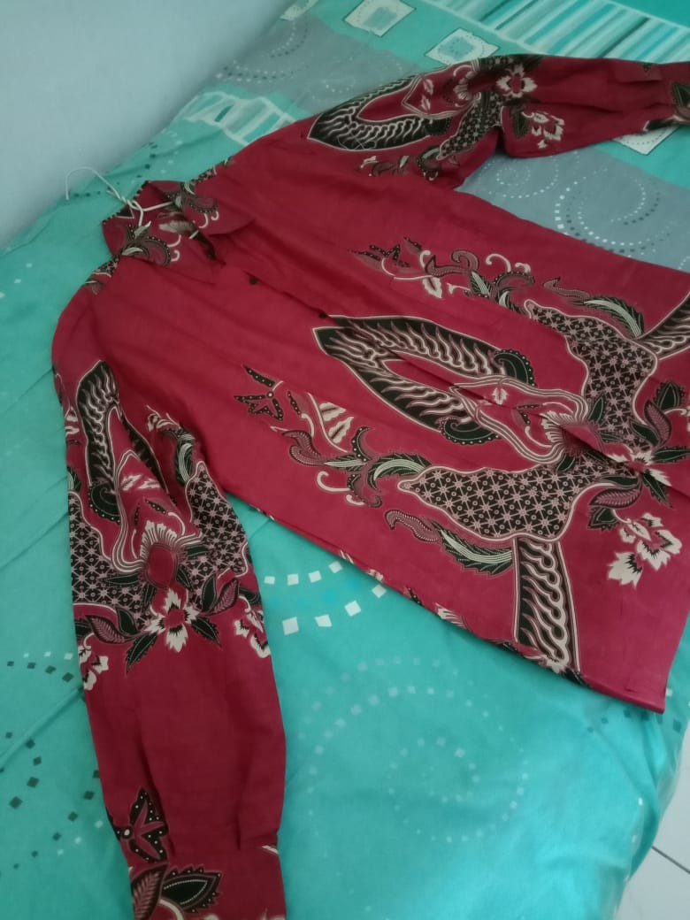 Kemeja Batik Pria Lengan Panjang Size M L Xl Xxl Bswart Batik Hrb026 Kenongo Hem Adipati Padi