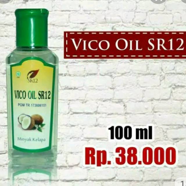 Vico oil sr12/ untuk kecantikan kesehatan/ penumbuh rambut/ penebal bulu alis