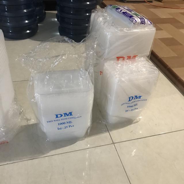 Thinwall / Food Container Besar 3000 Ml Square / Kotak