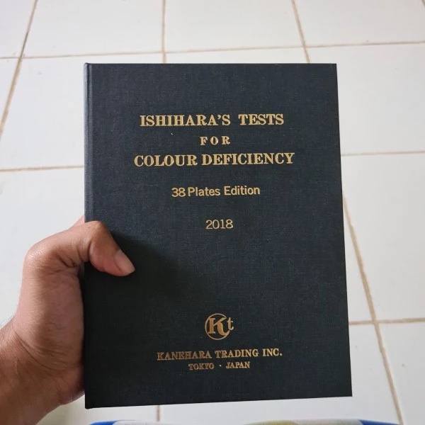 ORIGINAL buku tes buta warna isihara | tes buta warna ishihara 38 plat