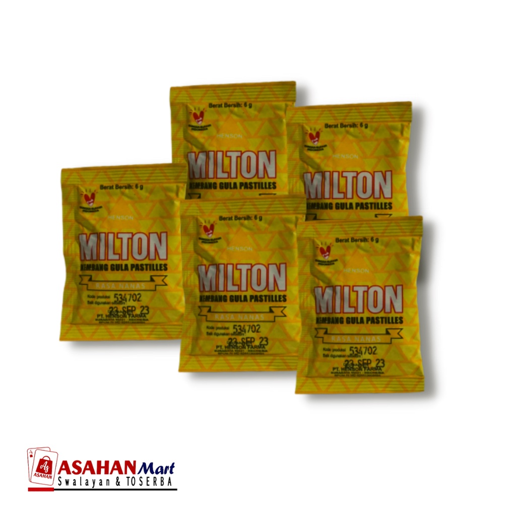 

Permen Milton Pastilles Pelega Tenggorokan Kemasan Sachet