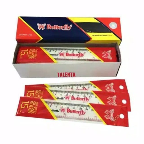 

Penggaris Plastik Merk Butterfly (15 cm)