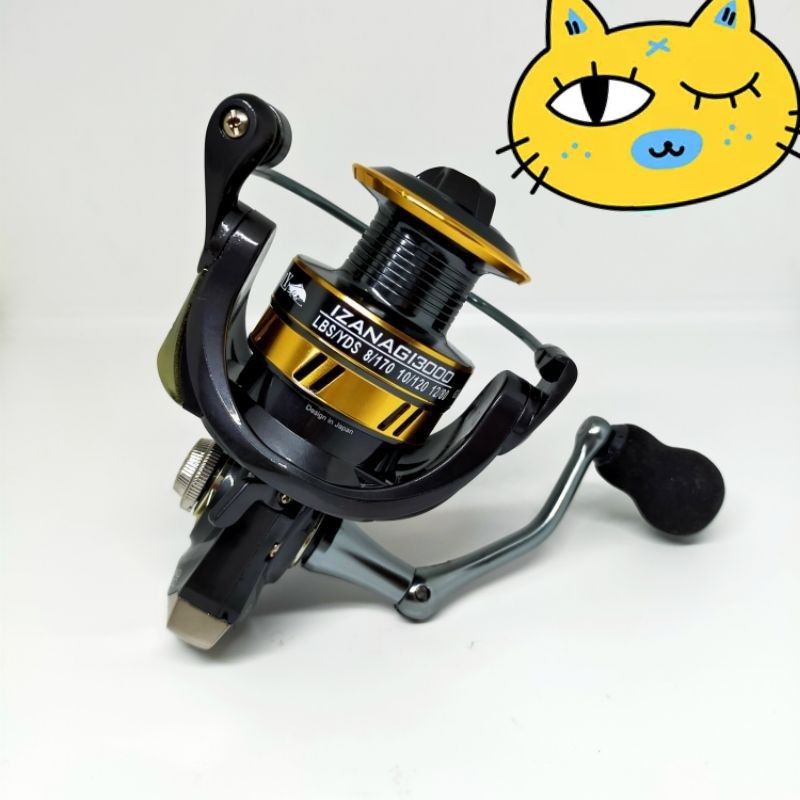 Reel iroly izanagi 3000 power handle