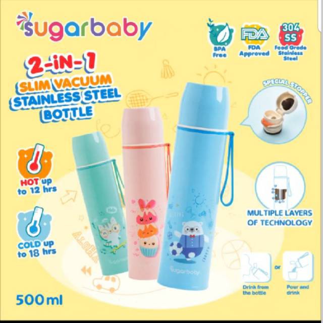 SUGAR BABY TRITAN SIPPY CUP 280ML / BOTOL MINUM / BOTOL MINUM SUGAR BABY