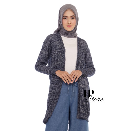 Long Twist Cardigan Rajut Panjang Wanita Style Hijab Remaja Premium