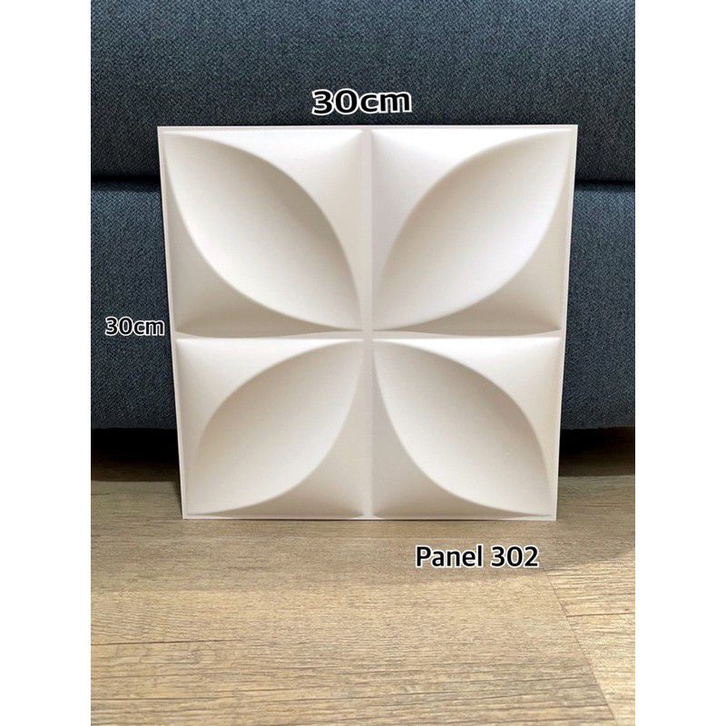 Wall Panel 3D Dinding PVC Putih Diamond Star Kotak