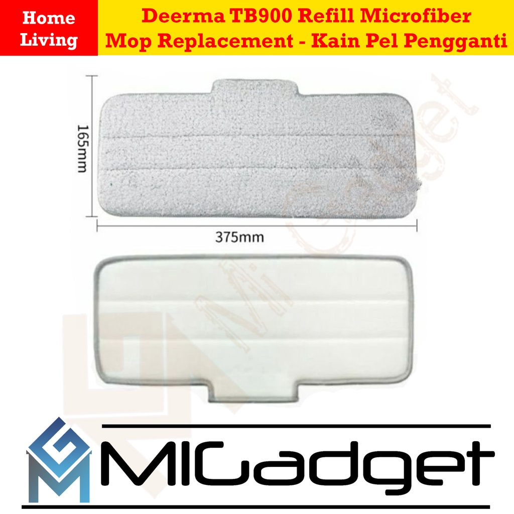 Deerma TB900 Refill Microfiber Mop Replacement - Kain Pel Pengganti TB900