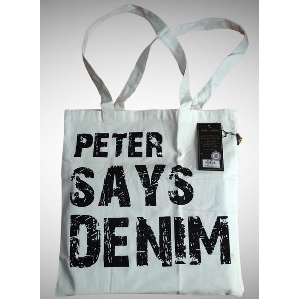 TOTE BAG ORIGINAL PETER SAYS DENIM R BUSTER