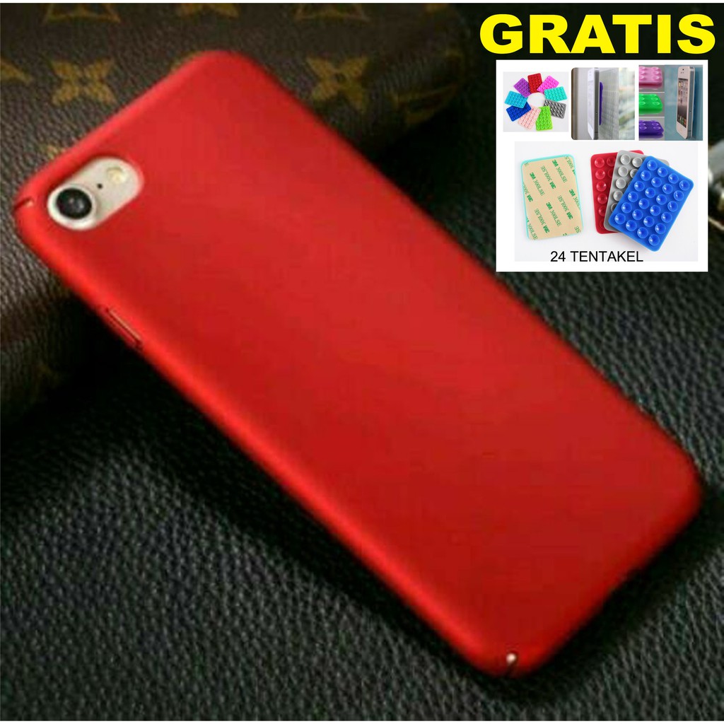 Case iPhone 6 PLUS Ultrathin Glossy Red GRATIS 1Buah Gurita 24 Tentakel