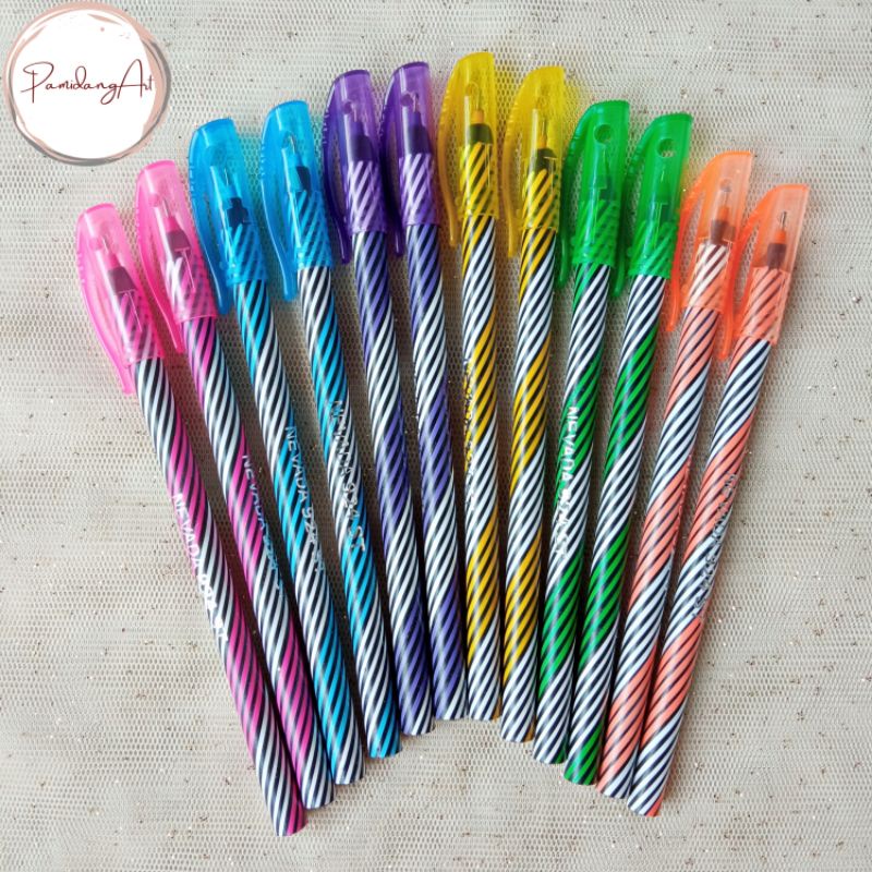 Bolpen Ulir Murah / Bolpoint Lilin / Pulpen Candy Murah