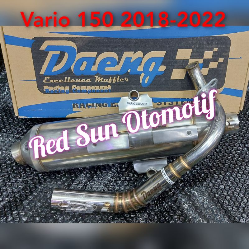 Knalpot Stainless Standart Racing Tsukigi DAENG Vario New 125 150 2018 - 2022